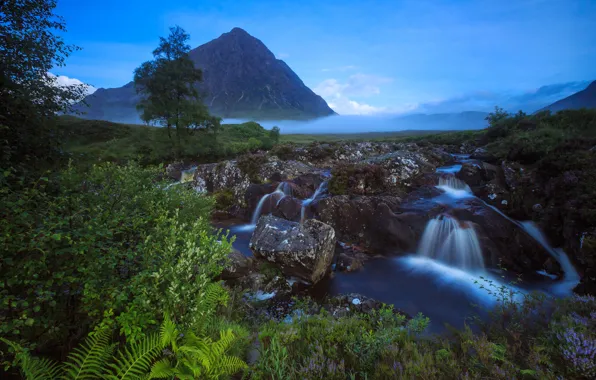 Гора, Шотландия, Scotland, First Light, Buachaille Etive Mor