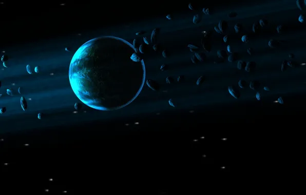 Картинка blue, planet, Sci Fi