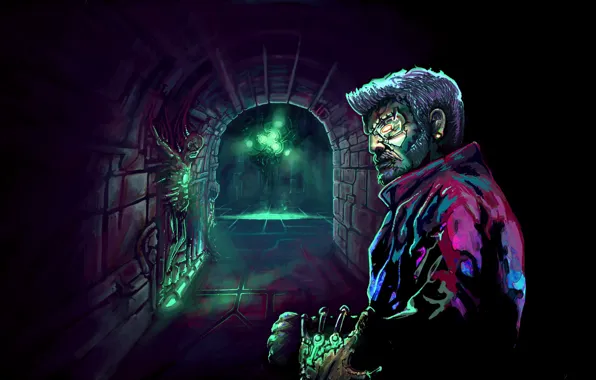 Synth wave, boulevard of corruption, triptidon, album art