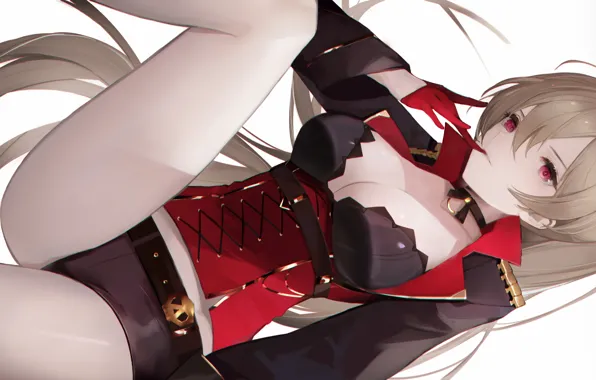 Girl, sexy, cleavage, shorts, long hair, brown hair, boobs, anime