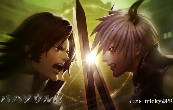Демон, арт, Shingeki no Bahamut Virgin Soul, Азазель, Кайзер, Ярость Бахамута невинная душа