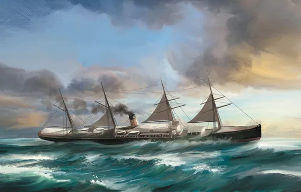 Картинка корабль, Dominik Mayer, Transatlantic - Ships, adriatic