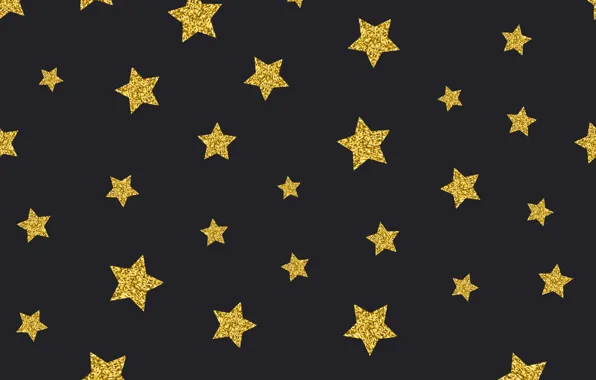 Картинка звезды, золото, golden, черный фон, black, background, stars