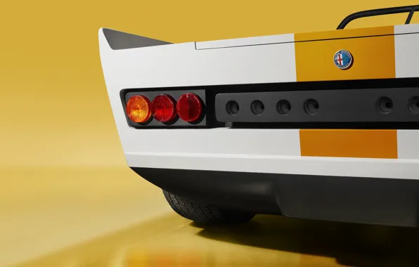 Картинка 1971, Alfa Romeo, logo, rear, Pininfarina, Tipo 33, Alfa Romeo 33 Spider Speciale "Cuneo"