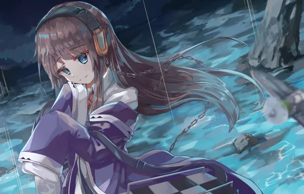 Взгляд, Девочка, Арт, Azur Lane