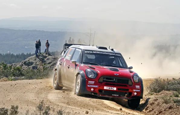 Красный, Спорт, Люди, Red, Mini Cooper, WRC, Ралли, MINI