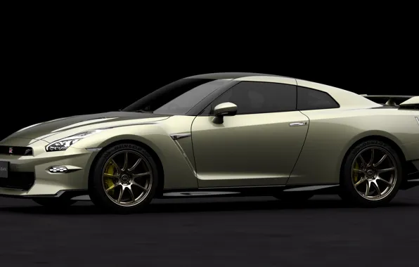 Картинка Nissan, GT-R, R35, side view, 2023, Nissan GT-R Premium Edition T-spec