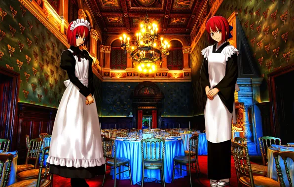 Anime, Girls, Game, Type-Moon, Tsukihime, Visual Novel, Hisui, Kohaku