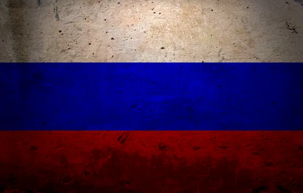 Картинка red, white, Russia, blue, grunge, flag, Minimalism, simple background