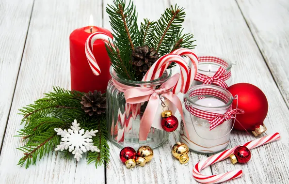 Украшения, свечи, Новый Год, Рождество, christmas, wood, merry, decoration