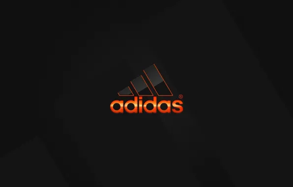 Оранжевый, лого, logo, адидас, adidas, orange