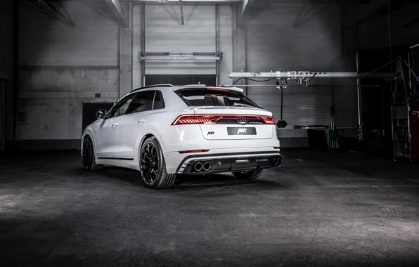 Audi, вид сзади, кроссовер, ABT, 2019, Audi Q8