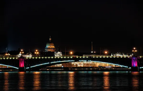 Ночь, город, мосты