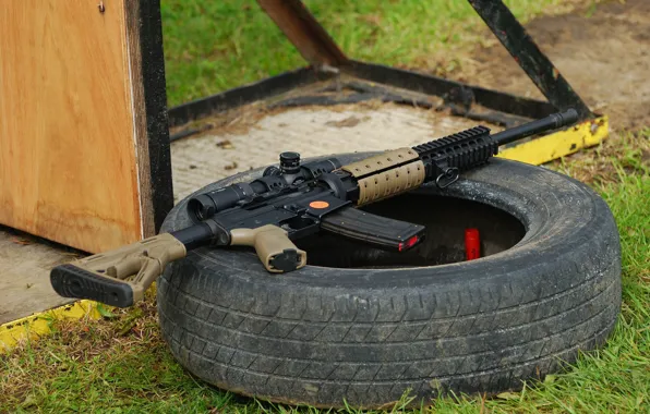 Картинка оружие, шина, AR-15, штурмовая винтовка
