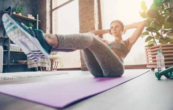 Gym, leggings, buttock, woman fitness, activewear, woman exercises, woman streching, woman workout