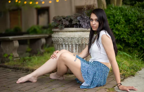 Картинка взгляд, девушка, Amanda Nicole