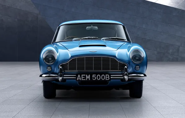 Картинка Aston Martin, blue, front, beauty, DB5, Aston Martin DB5