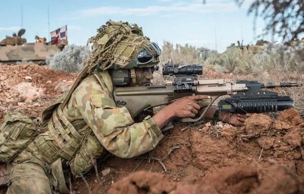 Картинка оружие, солдат, Australian Army