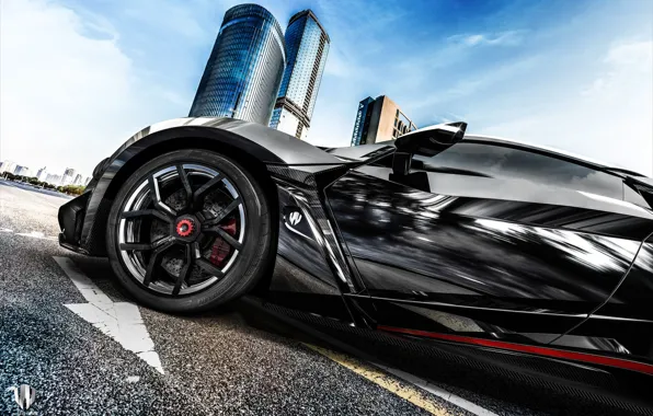 Авто, Черный, Диск, Колесо, Рендеринг, Supercar, Concept Art, Спорткар