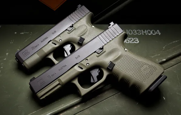 Фон, пистолеты, Glock