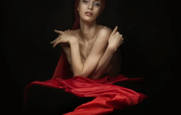 Фотосессия, красная лента, Po Leen