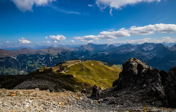 Картинка облака, горы, Швейцария, Альпы