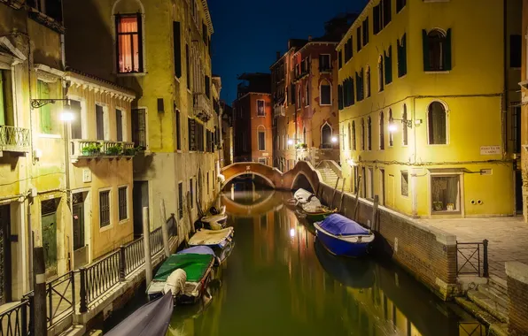 Картинка город, Венеция, канал