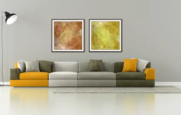 Картинка диван, интерьер, interior, couch, стильный дизайн, stylish design, Minimalist lounge, минималистский лаунж