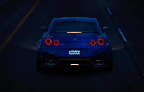 Игры, GTR, Nissan, GT-R, автомобиль, Nissan GT R Nismo, The Crew 2