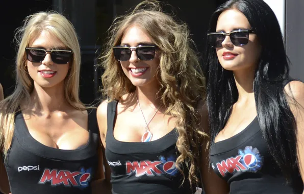 Картинка лето, девушка, лицо, улыбка, очки