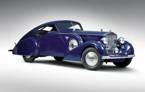 Картинка ретро, Rolls-Royce, Coupe, 1937, Phantom III Aero