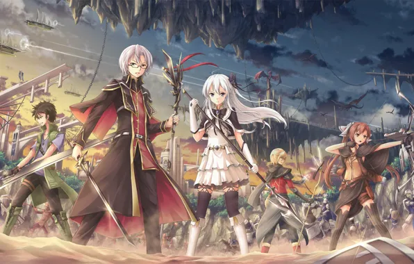 Battlefield, sword, game, war, anime, ken, blade, asian