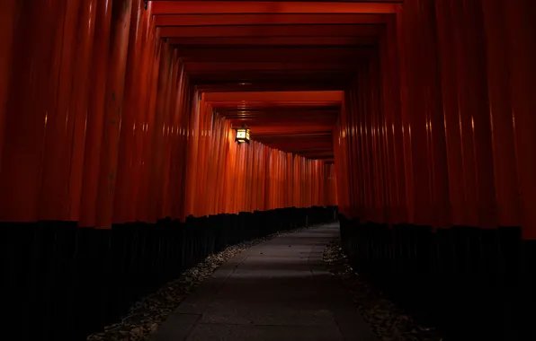 Лампа, Япония, коридор, japan