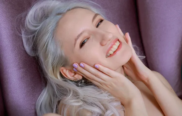 Model, gorgeous, posing, beautiful face, pierced ears, blonde beauty, smiling girl, bewitching beauty