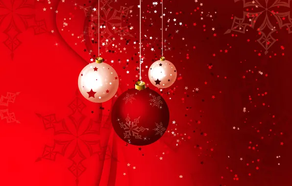 Картинка узор, новый год, рождество, вектор, шарик, украшение, снежинка