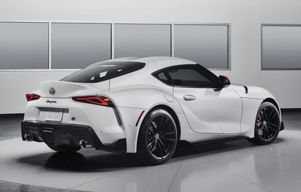 Toyota, вид сзади, Supra, Launch Edition, 2019, Toyota GR Supra, GR Supra
