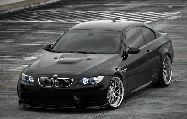 BMW, черный, тюнинг, бмв, E92, Matte, Black обои (фото, картинки)