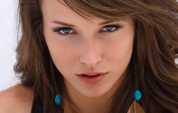 Картинка взгляд, девушка, лицо, Malena Morgan.модель