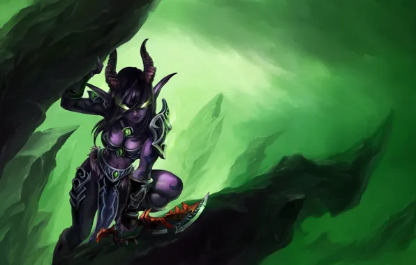 Демон, WoW, World of Warcraft, Legion, охотник на демонов, Demon Hunter