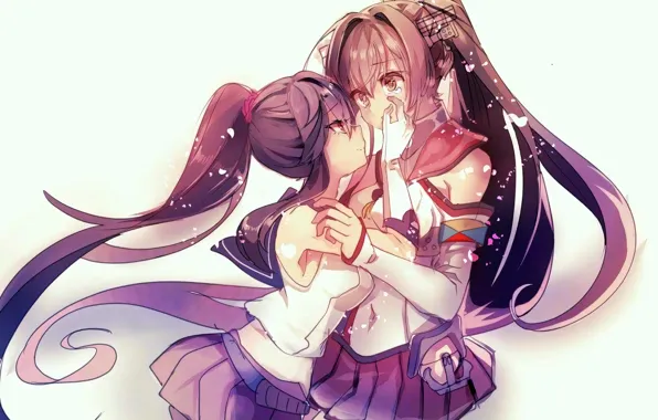 Girl, sexy, long hair, boobs, anime, beautiful, pretty, redhead