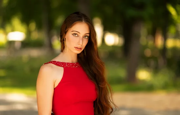 Девушка, милая, модель, Лицо, Обои, Туфли, Портрет, шатенка