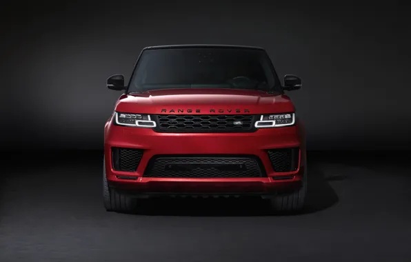 Фон, Land Rover, спереди, чёрно-красный, Range Rover Sport Autobiography