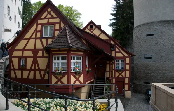 Картинка Германия, Дом, House, Germany, Meersburg, Мерсбург