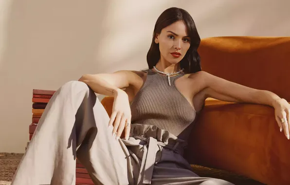 Взгляд, поза, макияж, актриса, певица, hair, Eiza Gonzalez, Эйса Гонсалес