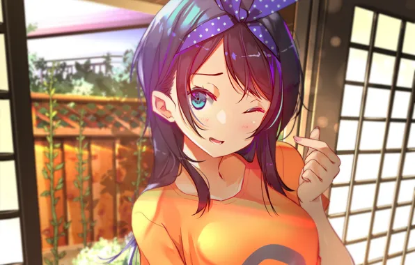 Girl, long hair, anime, beautiful, pretty, attractive, handsome, shirt