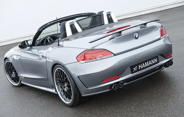 Картинка серый, BMW, родстер, Hamann, 2010, вид сзади, E89, BMW Z4