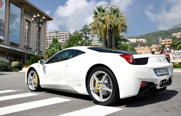 Картинка небо, феррари, ferrari 458 italia