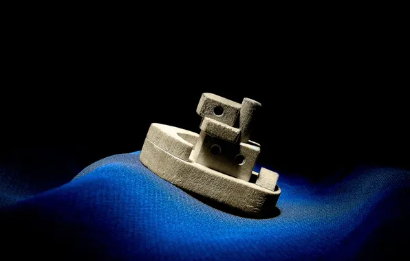 Море, игрушка, корабль