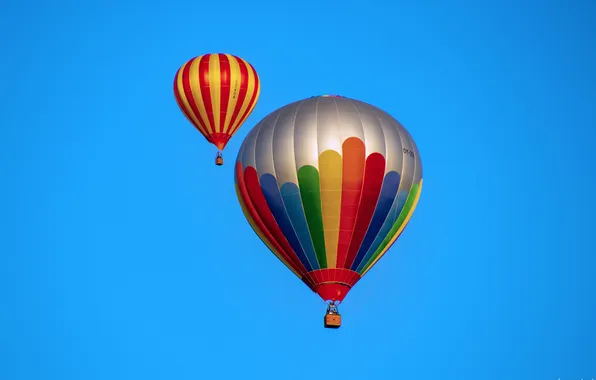 Небо, синь, шары летят