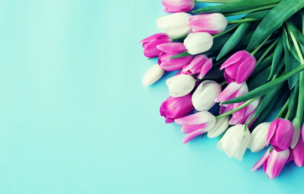 Картинка colorful, тюльпаны, flowers, tulips, bouquet